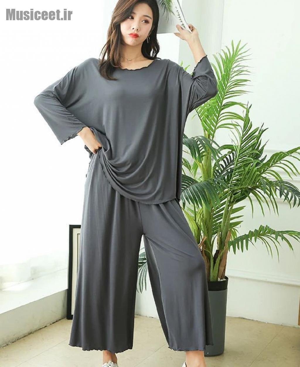 مدل لباس خانگی زنانه گلدار 3