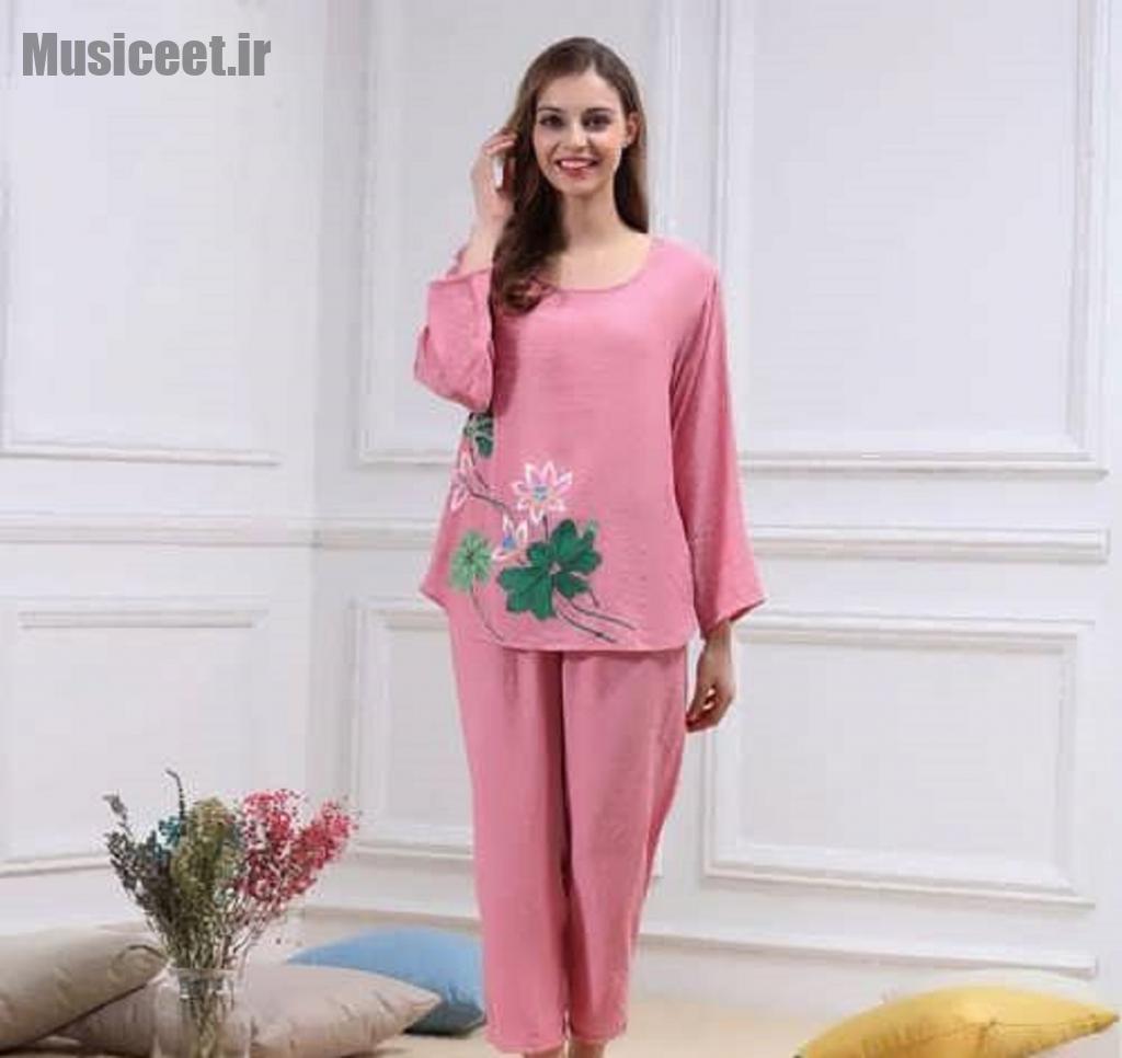 مدل لباس خانگی زنانه گلدار 1
