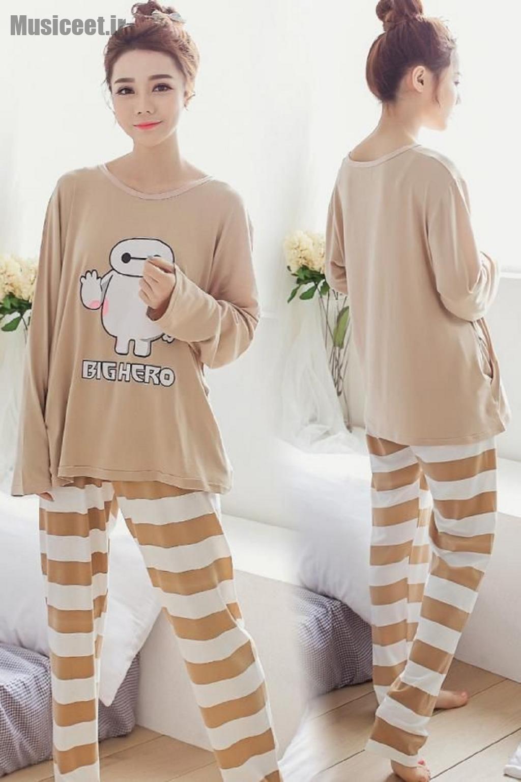 مدل لباس خانگی دخترانه 8