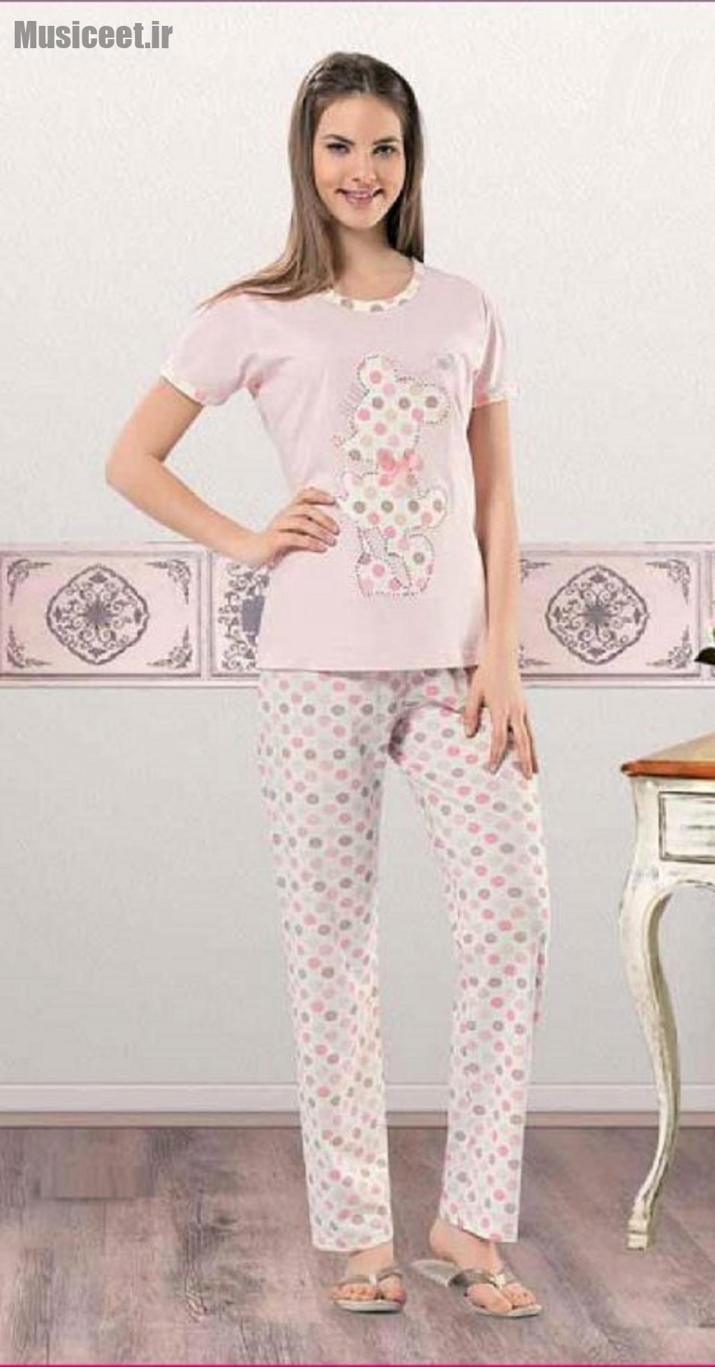 مدل ست لباس راحتی زنانه طرح دار 1